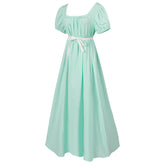 Women'S Renaissance Cosplay Costume Medieval Irish over Dress Chemise Short Sleeves Dress Gothic High Waist Gown Dress